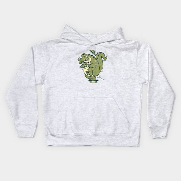 Allie Gator Kids Hoodie by Old Dirty Dermot